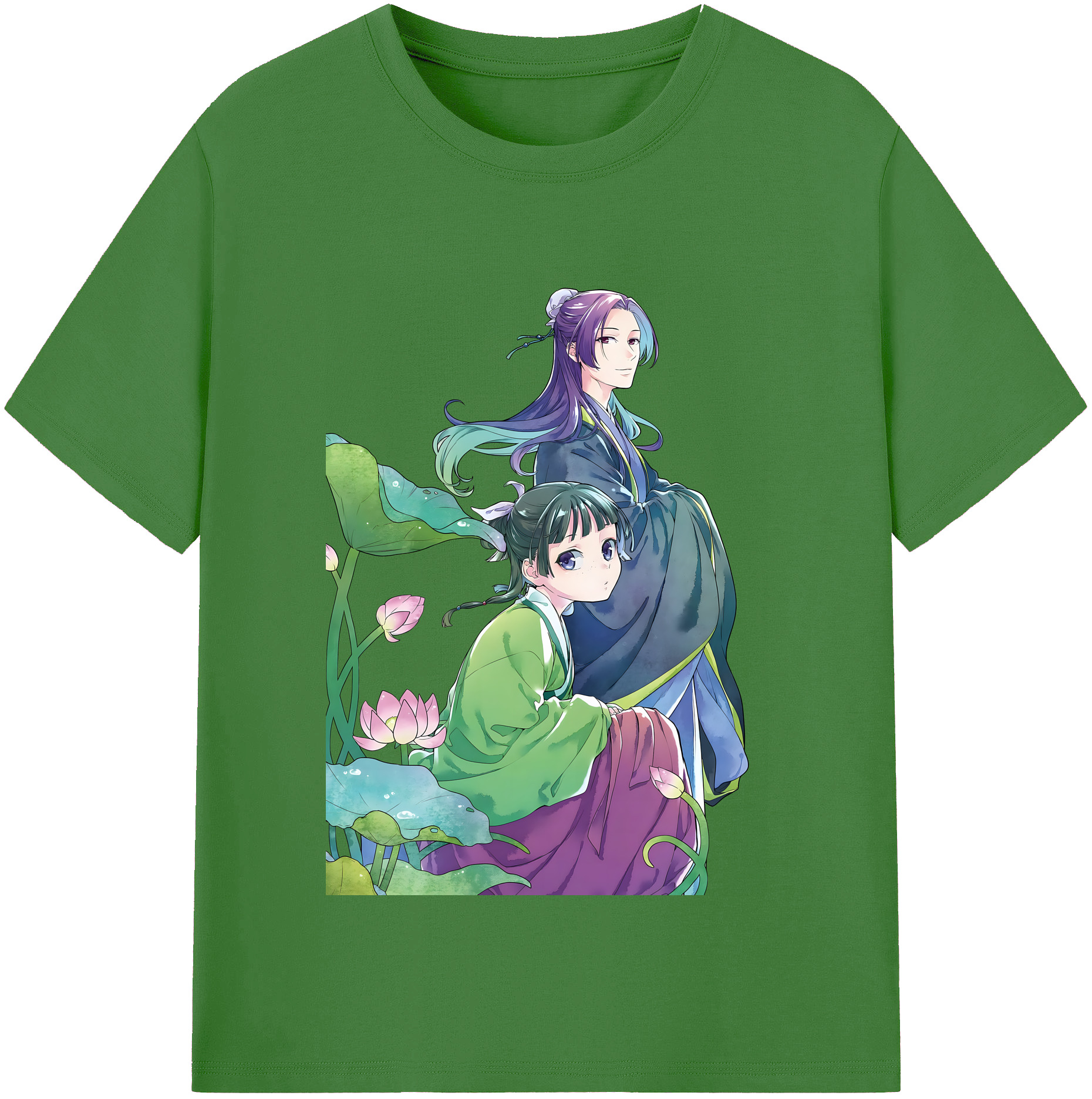 （画像用） 薬屋のひとりごと The Apothecary Diaries レディースカジュアルプリントTシャツ（綿100％）